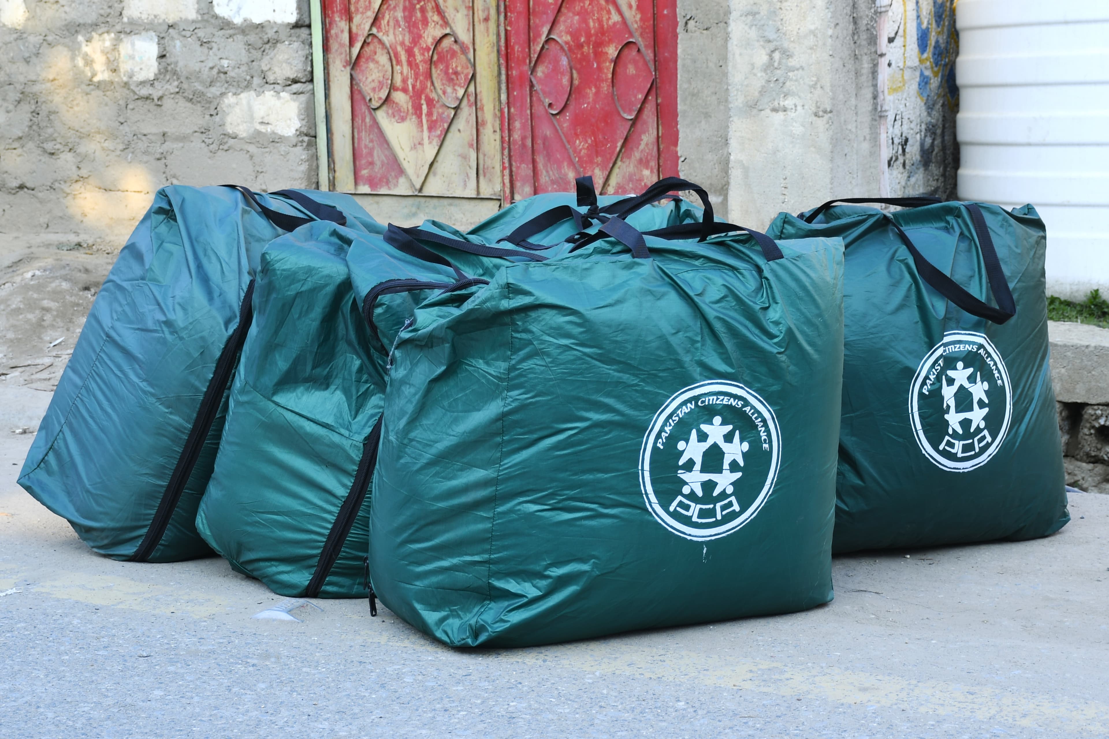 Distribution of winter relief packages among flood-affected families in Buner, KPK.