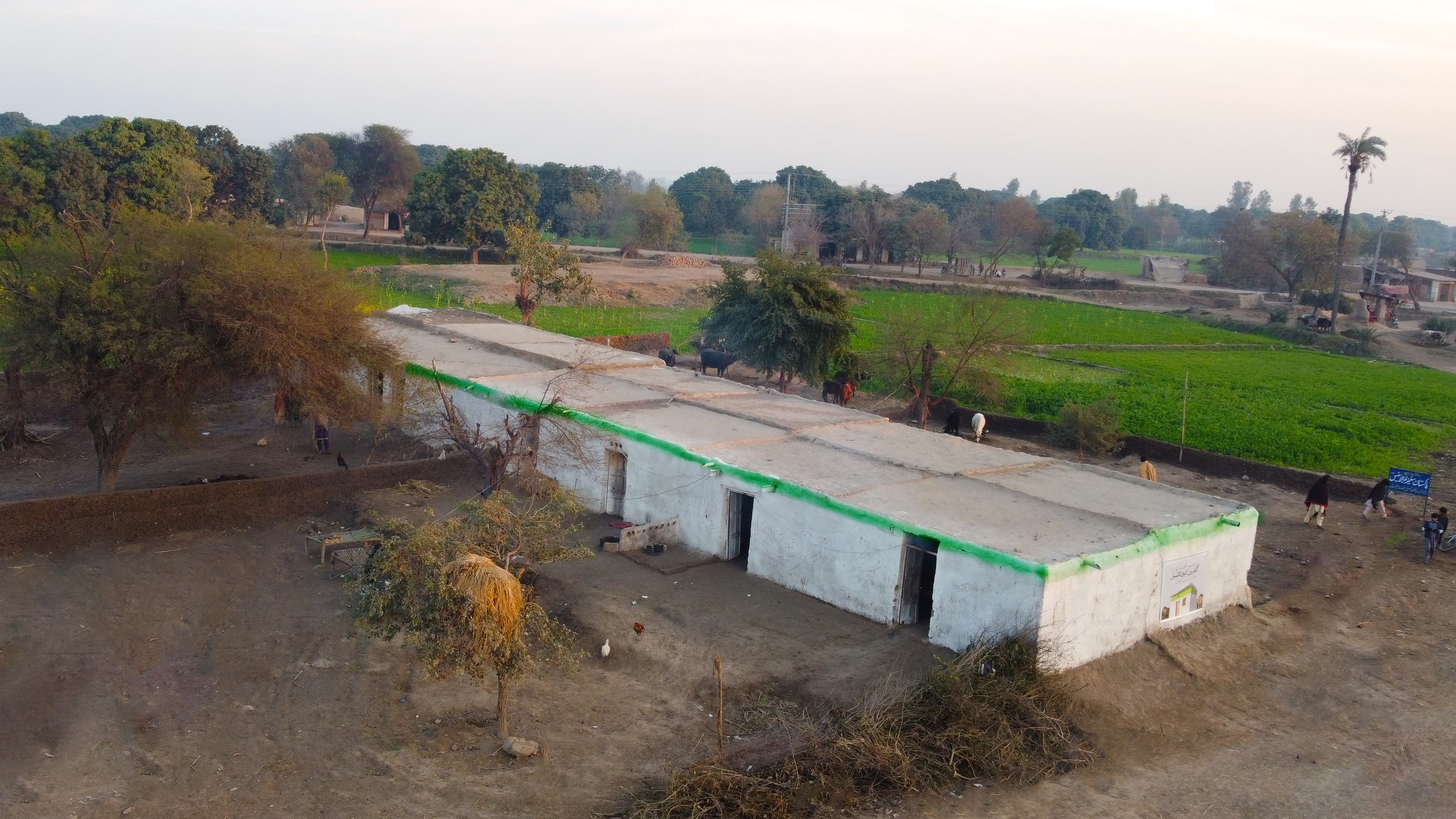 PCA Model Village with 30+ homes in Basti Waryam, Shorkot, rebuilt for families affected by devastating floods.